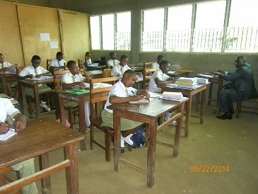 Form Three students in class Sept 2014